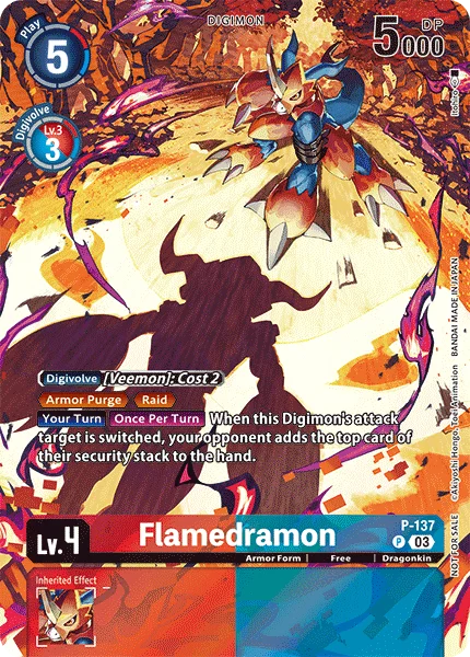 Flamedramon 「P-137」「EN」