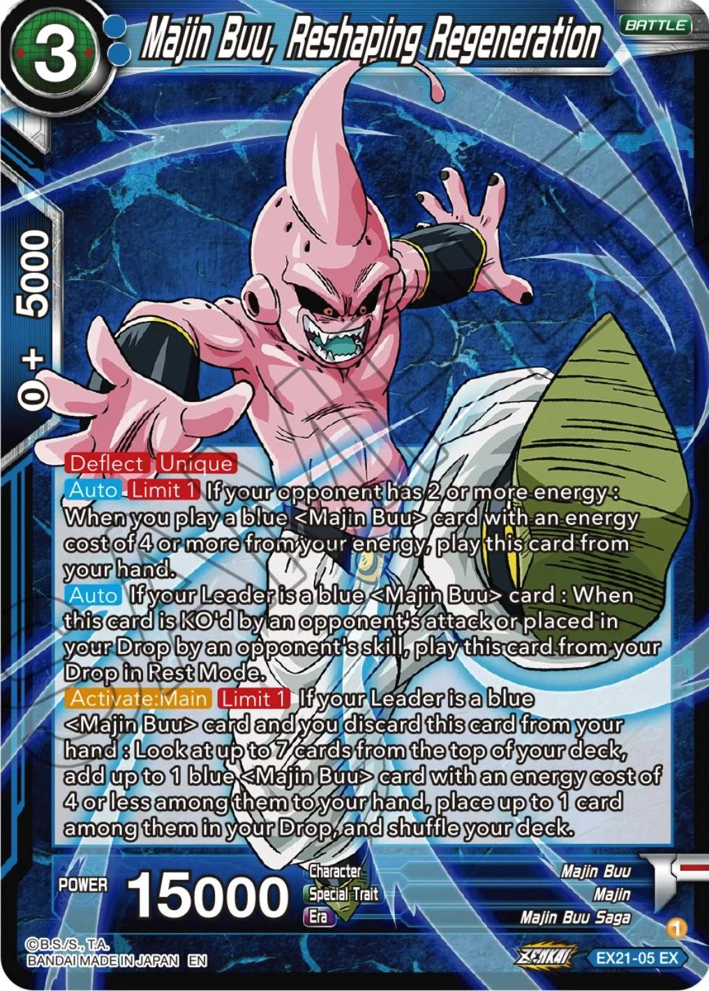 Majin Buu, Reshaping Regeneration 「EX21-05」「EN」
