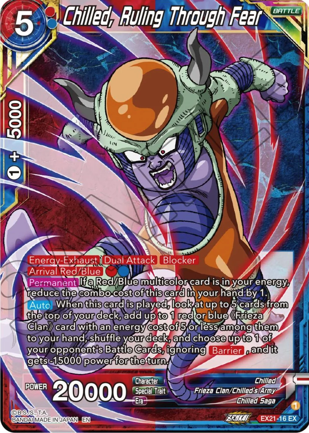 Chilled, Ruling Through Fear 「EX21-16」「EN」