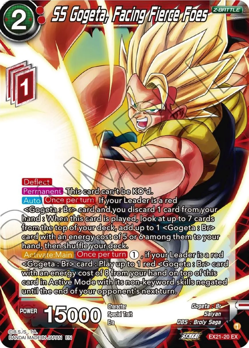 SS Gogeta, Facing Fierce Foes 「EX21-20」「EN」