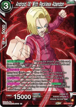 Android 18, With Reckless Abandon 「EX21-03_PR」「EN」
