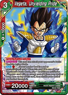 Vegeta, Unyielding Pride 「EB1-57」「EN」