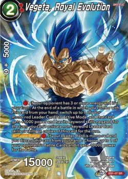 Vegeta, Royal Evolution #EB1-07 · Dragon Ball Super CCG