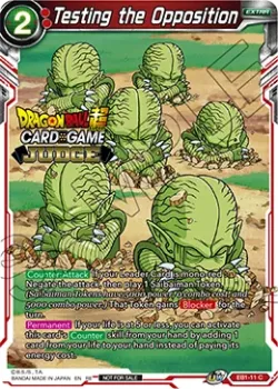 Testing the Opposition #EB1-11_PR02 · Dragon Ball Super CCG