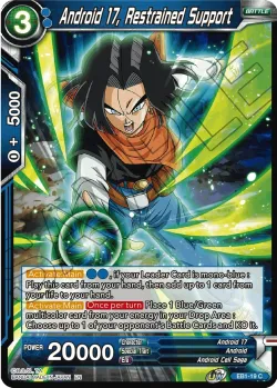 Android 17, Restrained Support #EB1-19 · Dragon Ball Super CCG