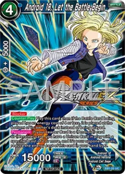 Android 18, Let the Battle Begin #EB1-20_PR02 · Dragon Ball Super CCG