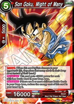 Son Goku, Might of Many 「DB1-001」「EN」