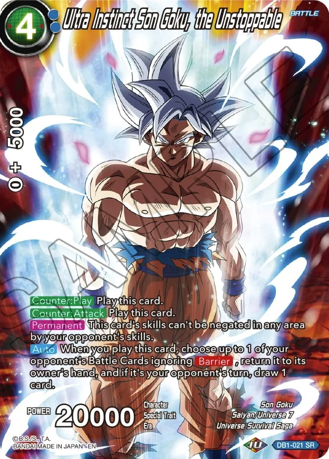 Ultra Instinct Son Goku, the Unstoppable 「DB1-021_PR」「EN」