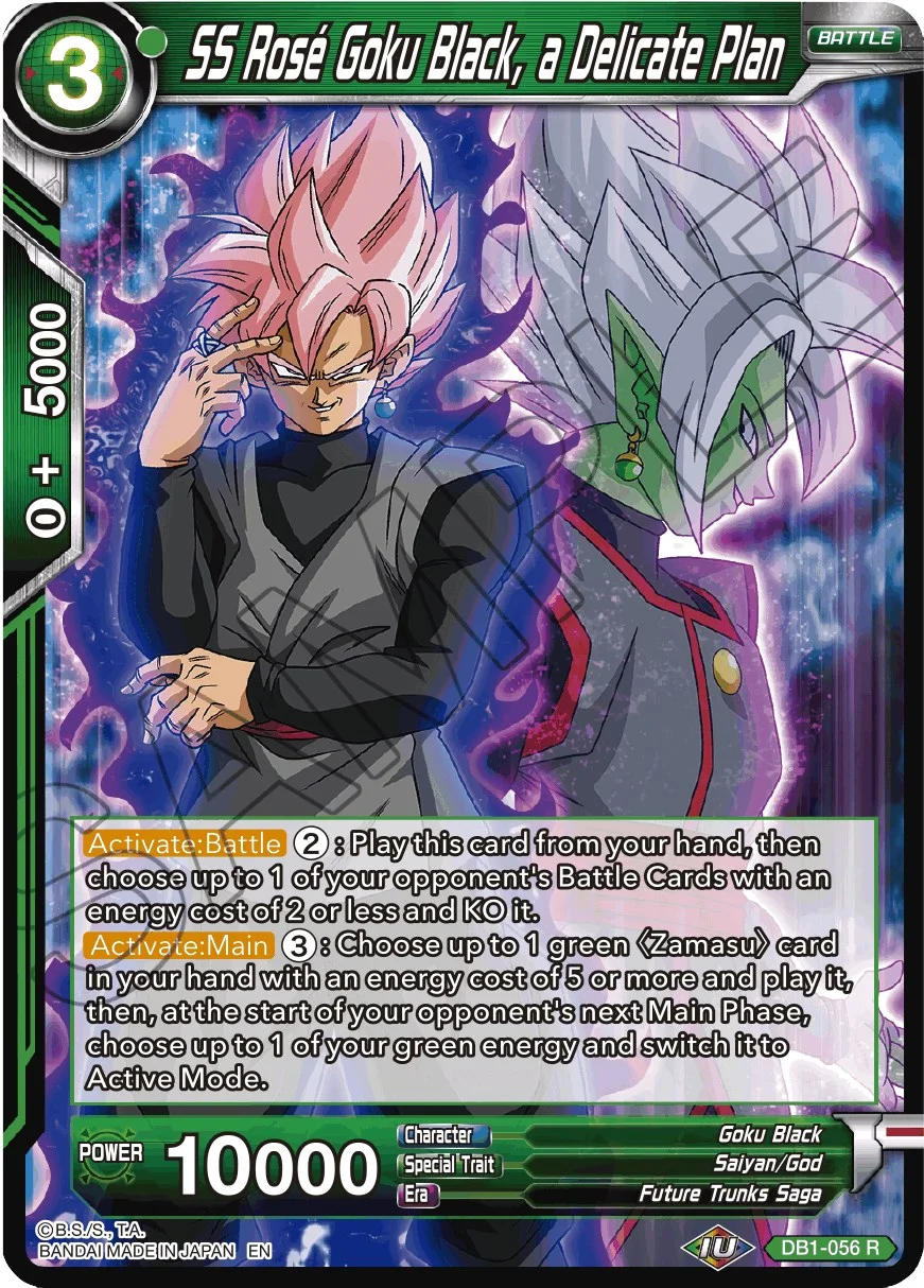 SS Rose Goku Black, a Delicate Plan 「DB1-056」「EN」