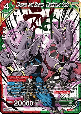 Champa and Beerus, Capricious Gods 「DB1-088_PR」「EN」