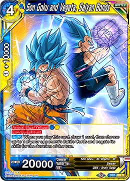 Son Goku and Vegeta, Saiyan Bonds 「DB1-089」「EN」