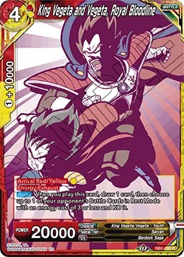 King Vegeta and Vegeta, Royal Bloodline 「DB1-090_PR」「EN」