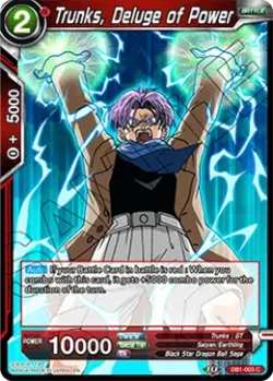 Trunks, Deluge of Power #DB1-003 · Dragon Ball Super CCG