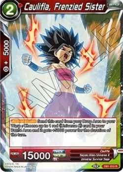 Caulifla, Frenzied Sister #DB1-010 · Dragon Ball Super CCG
