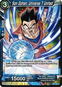 Son Gohan, Universe 7 United #DB1-023_PR · Dragon Ball Super CCG