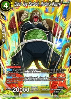 Great Ape Bardock, Raider's Warcry #DB1-061 · Dragon Ball Super CCG