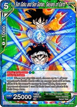 Son Goku and Son Gohan, Saiyans of Earth 「DB1-091」「EN」