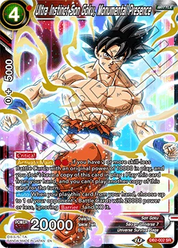 Ultra Instinct Son Goku, Monumental Presence 「DB2-002」「EN」