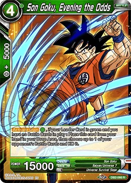 Son Goku, Evening the Odds 「DB2-066」「EN」
