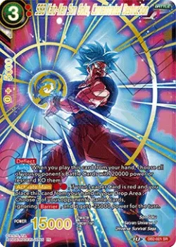 SSB Kaio-Ken Son Goku, Concentrated Destruction #DB2-001_PR · Dragon Ball Super CCG