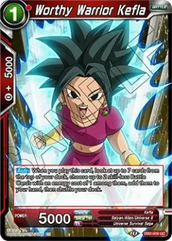 Worthy Warrior Kefla #DB2-009 · Dragon Ball Super CCG