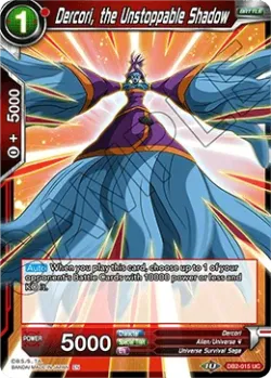 Dercori, the Unstoppable Shadow #DB2-015 · Dragon Ball Super CCG