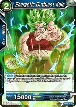 Energetic Outburst Kale #DB2-038 · Dragon Ball Super CCG