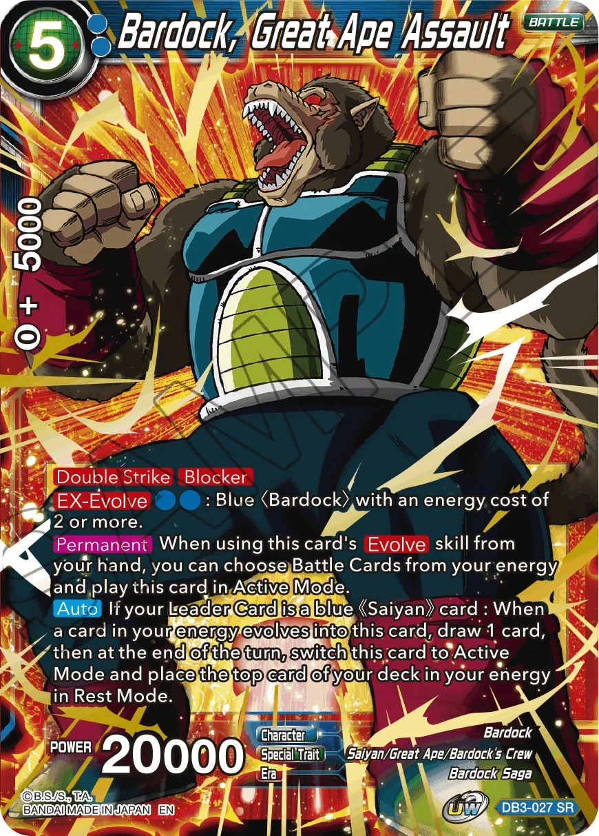 Bardock, Great Ape Assault 「DB3-027」「EN」