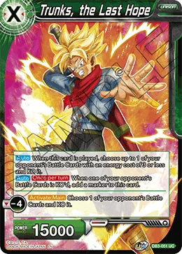 Trunks, the Last Hope 「DB3-051」「EN」