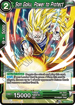 Son Goku, Power to Protect 「DB3-053」「EN」