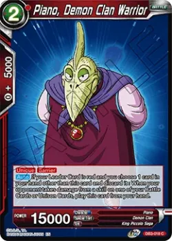 Piano, Demon Clan Warrior #DB3-018 · Dragon Ball Super CCG