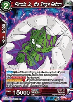 Piccolo Jr., the King's Return #DB3-021 · Dragon Ball Super CCG