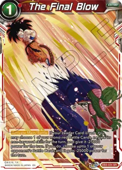 The Final Blow #DB3-024 · Dragon Ball Super CCG