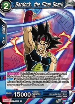 Bardock, the Final Spark #DB3-028 · Dragon Ball Super CCG