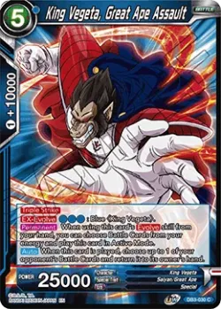 King Vegeta, Great Ape Assault #DB3-030 · Dragon Ball Super CCG