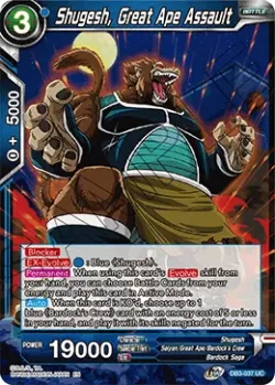 Shugesh, Great Ape Assault #DB3-037 · Dragon Ball Super CCG