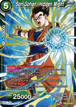 Son Gohan, Hidden Might #DB3-055_PR · Dragon Ball Super CCG