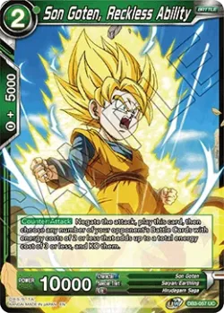 Son Goten, Reckless Ability #DB3-057 · Dragon Ball Super CCG
