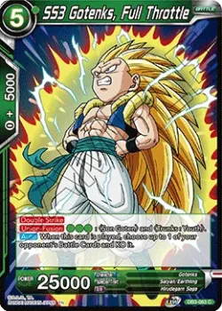 SS3 Gotenks, Full Throttle #DB3-063_PR · Dragon Ball Super CCG