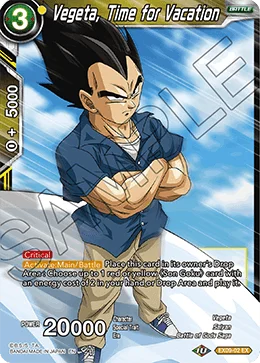 Vegeta, Time for Vacation 「EX09-02」「EN」