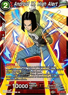 Android 17, High Alert 「EX11-05」「EN」