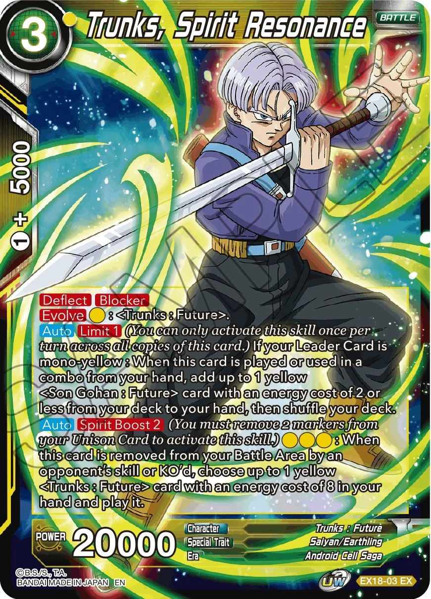 Trunks, Spirit Resonance 「EX18-03」「EN」