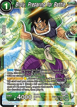 Broly, Preparing for BATTLE 「EX07-06」「EN」