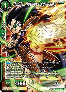 Raditz, Ruthless Adversary 「EX07-07」「EN」