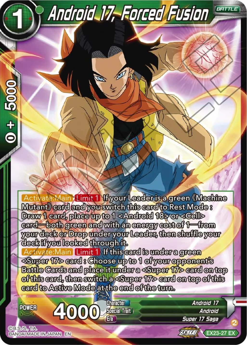 Android 17, Forced Fusion 「EX23-27」「EN」