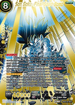 Son Goku, Final Spirit Bomb PAB23 EX23-52_PR