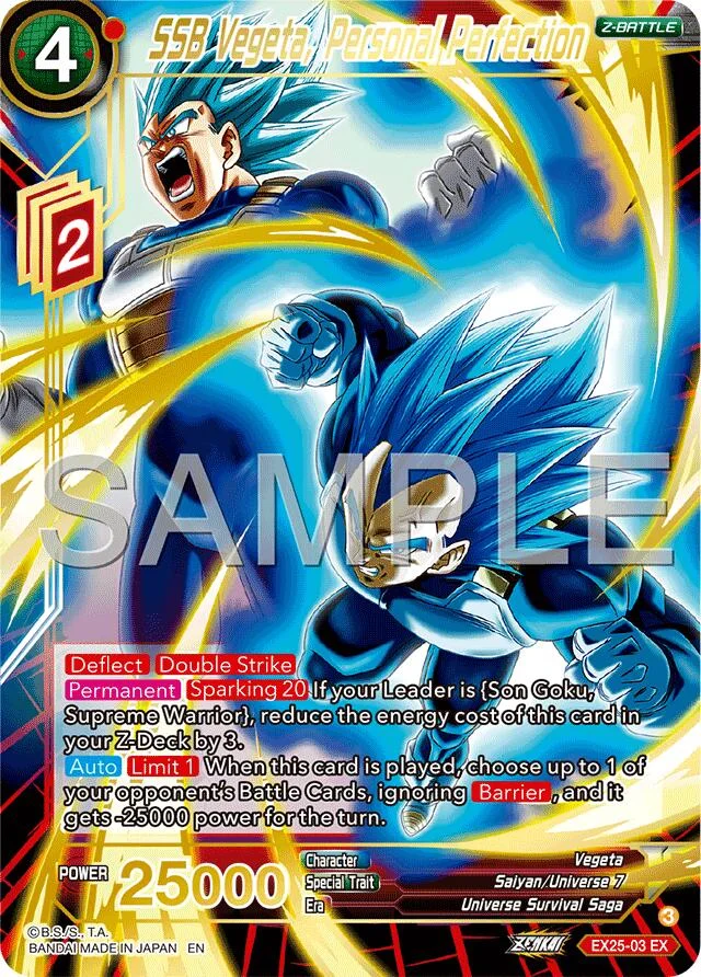 SSB Vegeta, Personal Perfection 「EX25-03」「EN」