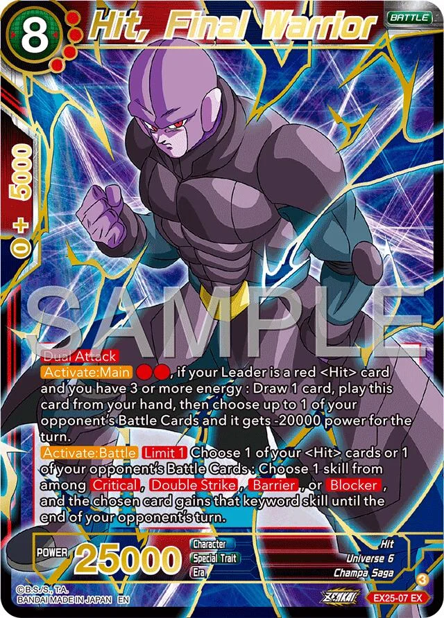 Hit, Final Warrior 「EX25-07」「EN」