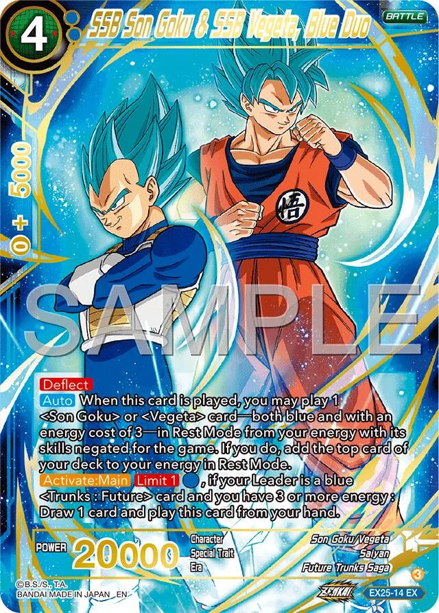 SSB Son Goku & SSB Vegeta, Blue Duo 「EX25-14」「EN」