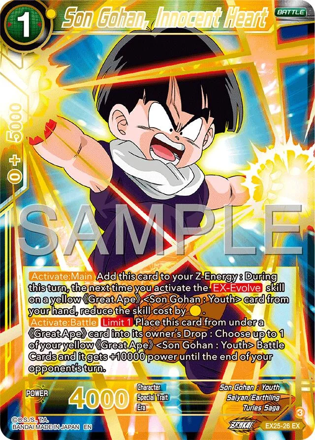 Son Gohan, Innocent Heart 「EX25-26」「EN」